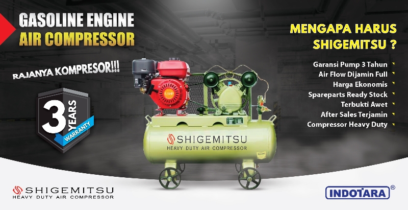 Garansi 3 Tahun Shigemitshu Compressor Gasoline Engine